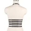 Ropa de Bambú Fabricante de Comercio Exterior Cuello Halter Sin Costuras Espalda Bonita Cintura Elástica Moldeador Ropa Interior Calada O0092