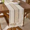 Camino de Mesa Imitación Lino Bohemio, a Prueba de Polvo, Resistente al Desgaste, Mantel Jacquard Antideslizante, Mantel para Mesa de Centro de Ambiente, Al Por Mayor en Stock