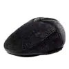 Gorra de Piel de Visón para Hombres de Mediana Edad y Mayores, Gorra de Béisbol para Personas Mayores de Otoño e Invierno, Sombrero Versátil Casual para Senderismo al Aire Libre