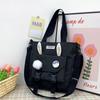 Bolsa de mano para estudiante de secundaria tutorial 023 nueva bolsa para mujer estilo coreano moderna dulce de gran capacidad bandolera entrega de una pieza