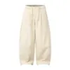 Yidao Vintage Otoño 2026 Nuevas Llegadas Retro Color Sólido Trabajo con Cuerda Pantalones de Trabajo para Hombre Americano Deconstruido Patchwork Guadaña Pantalones Largos
