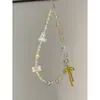 Cadena para Teléfono de Cachorro West Highland Amarillo Lanyard de Dibujos Animados Nicho Colgante de Cámara CCD Anti-Caída Estilo Femenino Lindo Estilo Ins