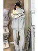 Conjunto Esportivo Casual Três Listras Masculino Outono e Inverno Gola Alta Cardigan Conjunto Solto Casal Conjunto Estilo Universitário
