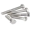 Tornillos Externos Hexagonales de Acero Inoxidable 304, Pernos Semi-Roscados, Tornillos Fotovoltaicos M6M8M10M12M16M20M24 de Media Rosca
