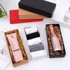 Caixa de meias vermelhas spot capa céu e terra caixa de embalagem de chá com aroma de chá caixa dobrável macia de papel kraft para lingerie atacado
