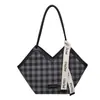 Bolsa Tote Versátil de Grande Capacidade na Moda para Mulheres 2025 Verão Nova Bolsa de Ombro Simples Estilo Coreano Tendência Bolsa de Braço