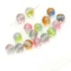 Resina Purpurina Fina Dos Colores Perlas Redondas Perlas Sueltas Pulsera DIY Hecha a Mano Material para Abalorios Accesorios Pequeños de Joyería Semi-Terminados