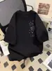 2026 Camiseta de Algodón Puro de Manga Corta Estilo Americano con Copo de Nieve de Marca de Moda Unisex Holgada de Media Manga Top de Primavera y Verano