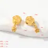 Accesorios de conjunto de dos piezas de flor de durazno, pieza de raíz de loto chapada en oro estilo antiguo, colgante de pez koi, accesorios para fabricante de pulseras y collares DIY