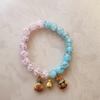 Pulsera floral pequeña joyería pulsera esmalte arena dorada elegante combinable pulsera fresca combinable pulsera femenina combinable ins
