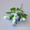 Atacado de fábrica Tulipa flor artificial 15 cabeças Botão de Magnólia flor artificial de seda decoração de sala de estar decoração de planta aquática atacado