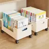 Caixa de Livros sob a Mesa, Suporte de Armazenamento para Mochilas, Armário de Armazenamento de Livros, Organizador de Livros para Estudantes, Cesta Organizadora Móvel