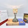 Luminária de Cristal Real, Luminária de Lótus de Cobre para Uso Doméstico, Luminária de Vidro, Mini Luminária Eterna, Luminária do Deus da Riqueza, Uso Duplo Recarregável e com Fio