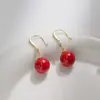 Pendientes Rojos Ankesela para Mujer, Modernos, Sencillos, Ligeros y de Lujo, Pendientes de Otoño e Invierno, Tienda de Mismo Estilo de Gama Alta, Venta Directa