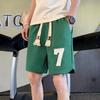 Pantalones cortos de verano para hombre, rectos, informales, deportivos, de playa, de marca de moda, de cintura media, para uso exterior