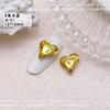 12 x 13 arte de uñas de corazón torcido de cristal joyería de diamante puntiagudo de corazón torcido hielo a través de explosiones amor Super Flash taladro de uñas al por mayor