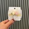 Horquilla de encaje hecha a mano con lazo para niña, horquilla para el pelo con clip lateral de princesa coreana, accesorios para el cabello para niña, venta al por mayor