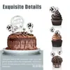 21 Peças Bola de Espelho Decoração de Bolo Bola Disco Topper de Cupcake Menino Menina Festa de Aniversário Festa