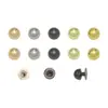 Pregos de Cogumelo de 6mm, Acessórios de Ferragens para Malas, Fivelas Decorativas para Malas, Pregos Decorativos para Roupas, Fivelas para Sapatos, Parafusos para Bolsas de Couro, Pregos para Pés