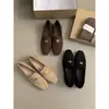 Primer Encuentro Temporada Yangqi Zapatos de Vestir Individuales para Mujer 2024 Nuevos Mocasines de Primavera y Otoño Zapatos Planos Casuales Slip-on