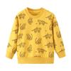Suéter de outono infantil de manga comprida para menino, com estampa de desenho animado, de algodão, com gola redonda T 2020 novo, casual, roupas infantis, atacado
