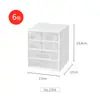 Caja de almacenamiento para pupilas de belleza japonesa para lanzar, papelería de escritorio, artículos diversos, estudiantes de dormitorio, plástico Jiugongge, corazón de niña, caja pequeña japonesa