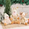 Figuras de Santa Claus y Muñeco de Nieve Transfronterizas, Adornos para Árbol de Navidad, Muñecos de Renos Navideños, Decoraciones para Escaparates