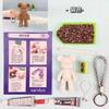 Accesorios Clave, Colgantes Pequeños para Regalo, Llaveros, Llaveros de Oso con Pedrería DIY, Pequeños Regalos Promocionales al por Mayor