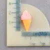 Funda de teléfono casera de helado, cono de juguete de comida para refrigerador, tocado 3D, pegatinas de pegamento de crema DIY, accesorios de resina