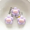 Oso de Dibujos Animados Flor Resina Accesorios Conejito Pequeño DIY Parches Planos al por Mayor Pinzas para el Cabello de Niños Gomas para el Cabello Materiales