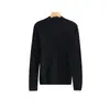 Suéter de malha 100% lã pura, padrão espinha de peixe, sem costura, lavável à máquina, para outono e inverno, corte slim, emagrecimento, manga longa