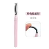 Nuevo modelo de cepillo de pestañas de silicona con tapa antipolvo, pincel para labios individual, peine de pestañas portátil para viaje, cepillo de máscara de pestañas en espiral