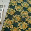 Estilo Pastoral Relevo Estéreo Girassol Fio Tingido Jacquard Tecido Colete Saia Retro Caixa de Decoração Artesanal Tecido