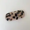 Clip de Acetato Ovalado Mismo Estilo de Bloguero Coreano Pinza Lateral Elegante Pinza para Flequillo Lateral Versátil Accesorio para el Cabello