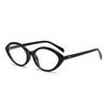 Duqiao Gafas de Sol de Moda para Fotografía Callejera Celebridad de Internet Gafas de Nerd Gafas de Sol para Mujer Gafas de Sol Ovaladas Ojo de Gato Protección UV para Mujer
