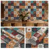 Papel Tapiz de Pared de Fondo para el Hogar Bohemio con Patrón Retro Pegatina de Pared Autoadhesiva Pegatina Impermeable a Prueba de Humedad Papel Tapiz de Decoración para Renovación