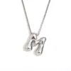 Moda Europeia e Americana Simples Nicho Personalidade Hip Hop Explosões Colar Aço Inoxidável Banhado a Ouro 18K Colar com Letras Bolha para Mulheres
