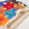 Nuevo Gorro de Ganchillo Hecho a Mano de Color Dopamina para Otoño e Invierno, Gorro Holgado Versátil y Elegante