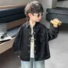 Camisa de manga larga con estampado completo personalizado para niño, primavera y otoño, estilo coreano, camisa casual de moda para niños, chaqueta para bebé, comercio exterior