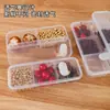 Caja de Almacenamiento Dividida para Refrigerador de Grado Alimenticio Contenedor de Frescura para Alimentos Caja Congeladora para Ingredientes de Carne Caja Doméstica para Preparación de Comidas y Porcionado