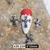 Atacado de Acessórios de Strass para Nail Art de Halloween Estilo Punk Retrô Caveira Aranha Rosto Fantasma Metal para Unhas