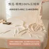 Sábana bajera ajustada de jacquard tejido grueso 100% algodón, funda de colchón de una pieza de algodón puro, protector de colchón de algodón de fibra larga, comercio exterior transfronterizo 5