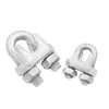 Abrazaderas de Acero para Cable de Acero de Alta Resistencia en Stock, Abrazaderas de Hierro Maleable Galvanizado, Candados de Seguridad para Cable de Acero M3-M40