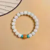Pulseira Popular Yuanshan Daisy Bodhi para Estudantes do Sexo Masculino Enrolada no Dedo Semente de Bodhi Macia Contas de Buda Rosário Pulseira Placa de Jogo Atacado