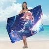 Toalla de Playa de Microfibra Transfronteriza para Adulto Estampada para la Playa Chal Protector Solar Absorbente Toalla para Nadar de Secado Rápido Toalla de Baño