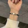 Pulsera de conejo año de nacimiento femenina ajustable tejida 2023 cumpleaños regalo de Año Nuevo para novia