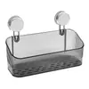 Estante de Baño con Ventosa Fuerte Estante de Almacenamiento para Inodoro Organizador Escurridor para Lavabo Cesta de Almacenamiento Multifuncional