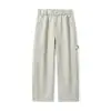 Pantalones de trabajo rectos retro G-stone para hombre con cintura elástica en la espalda, diseño multibolsillos, corte holgado y pantalones casuales con caída
