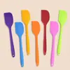 Espátula de Silicone Integrada Raspador de Manteiga Espalhador de Creme para Bolo Raspador de Mistura para Nougat Doce Molho Ferramenta de Confeitaria