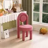 Silla de Maquillaje para Dormitorio Celebridad de Internet Taburete de Maquillaje y Manicura Macarrón Silla de Lujo Ligero Dormitorio de Casa para Niñas Taburete Simple para Vestir
